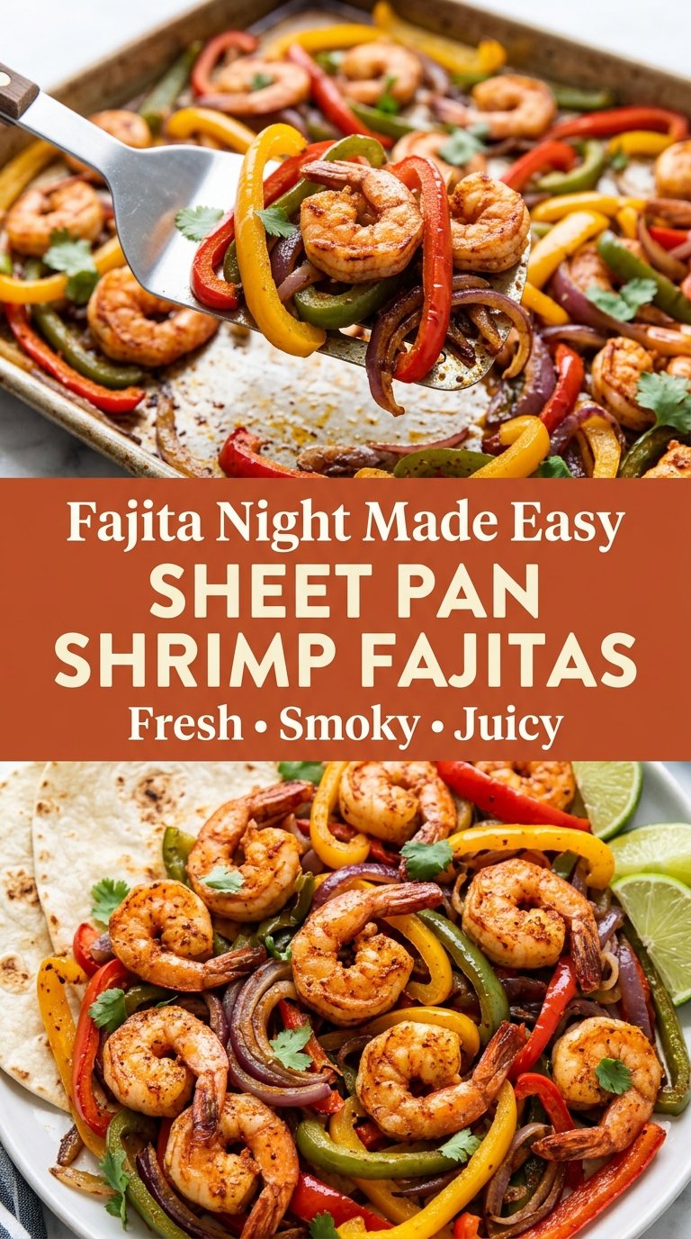 Sheet Pan Shrimp Fajitas