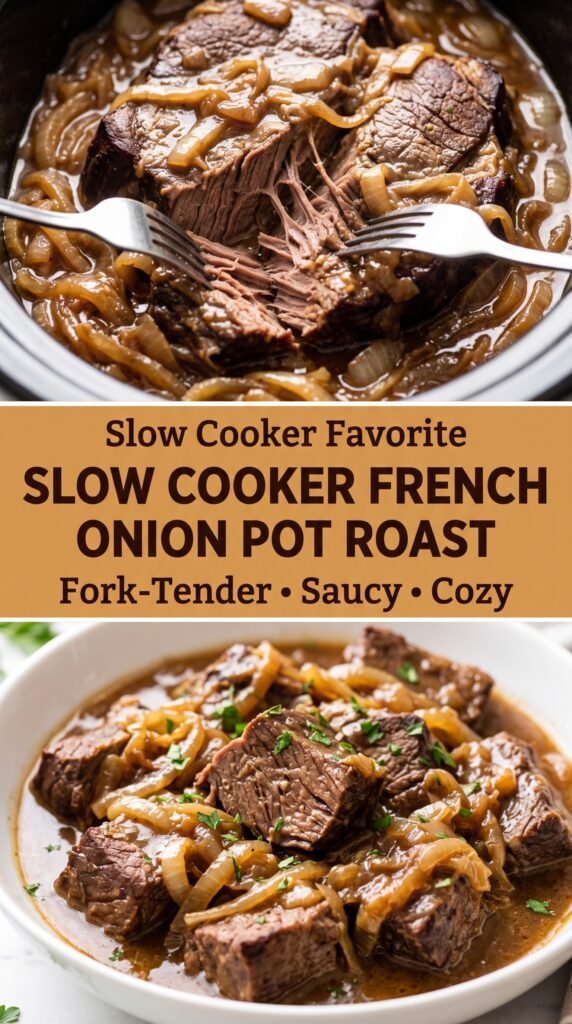 Slow Cooker French Onion Pot Roast