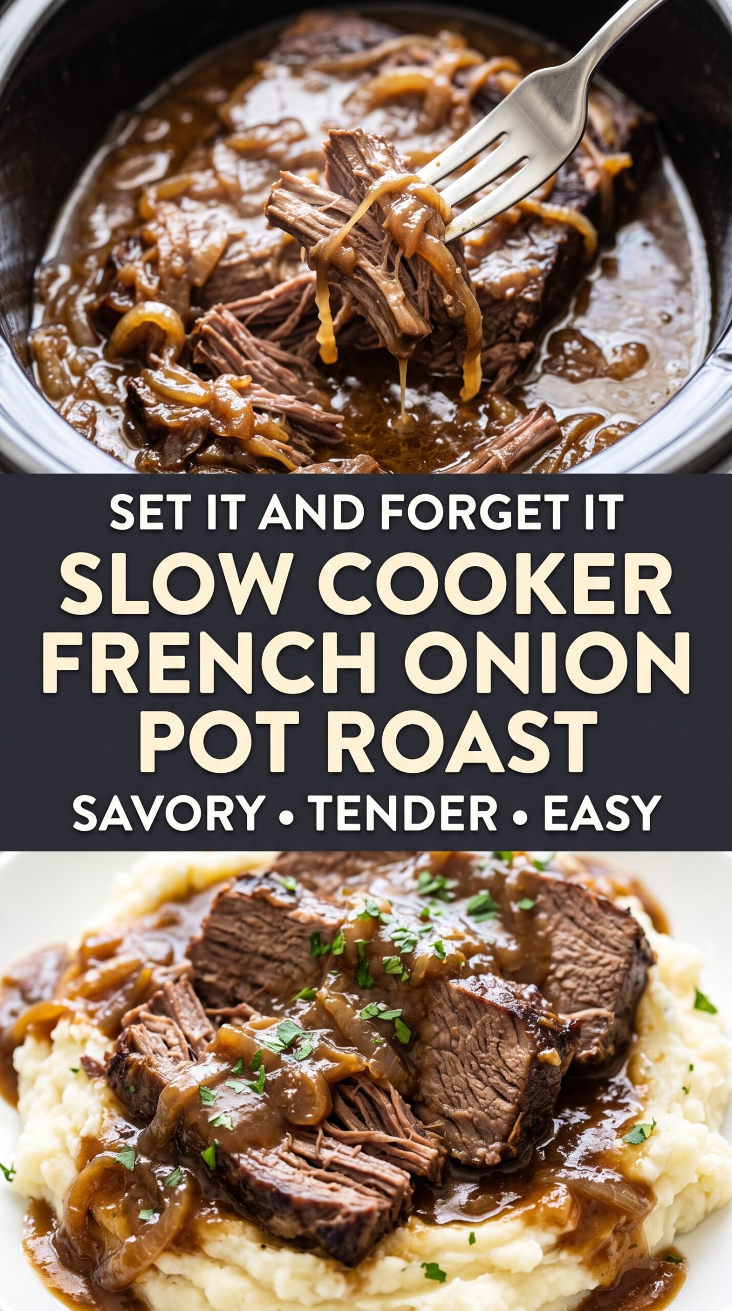 Slow Cooker French Onion Pot Roast