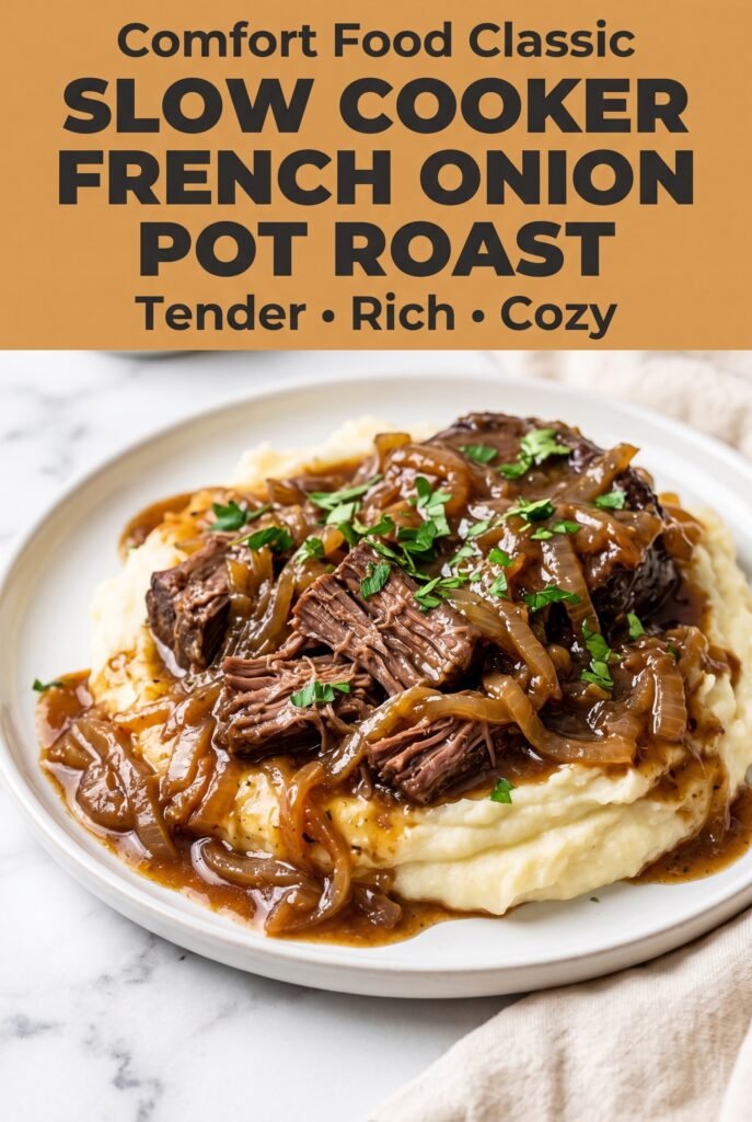 Slow Cooker French Onion Pot Roast