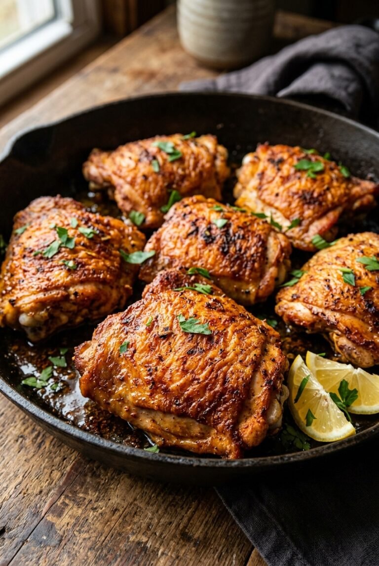 Crispy Oven-Baked Cajun Chicken Thighs