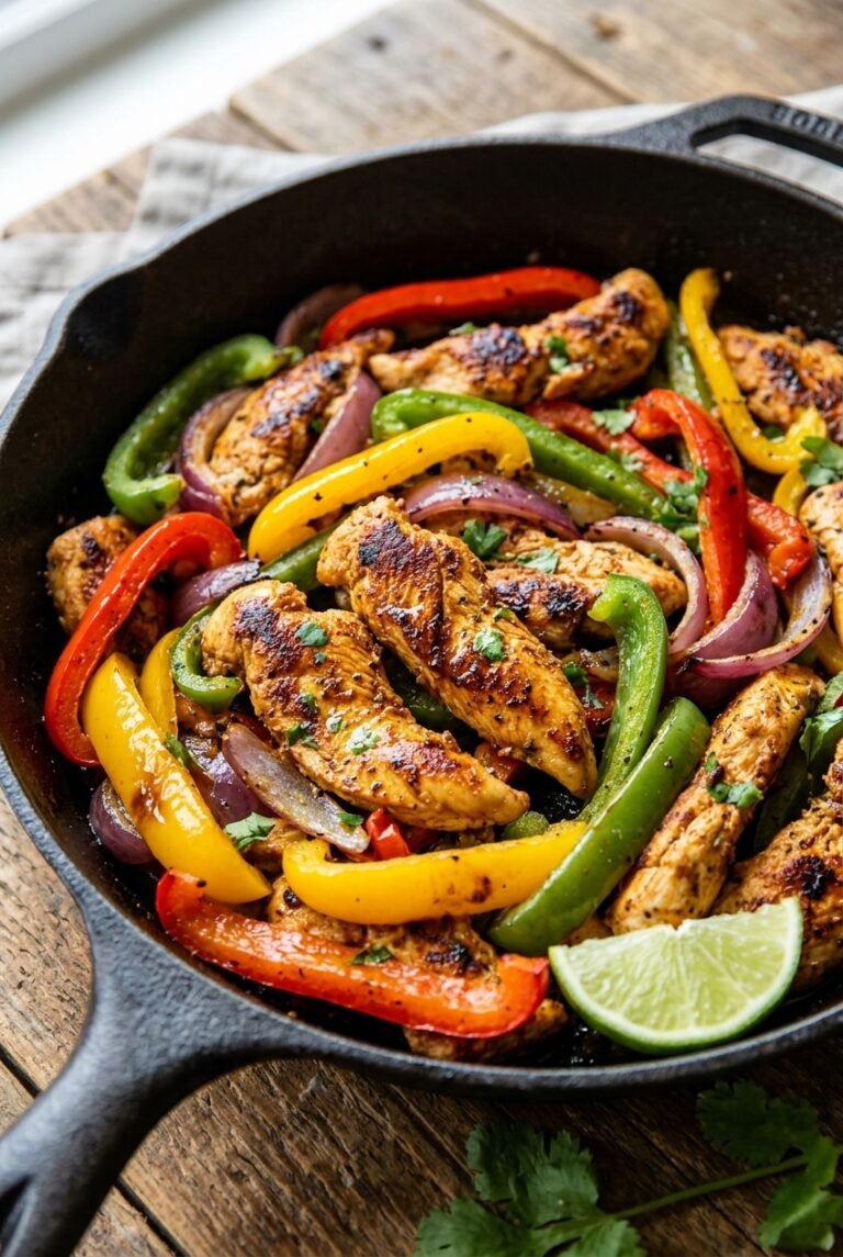 Easy Chicken Fajita Skillet