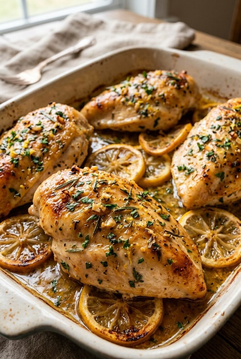 Juicy Baked Lemon Herb Chicken