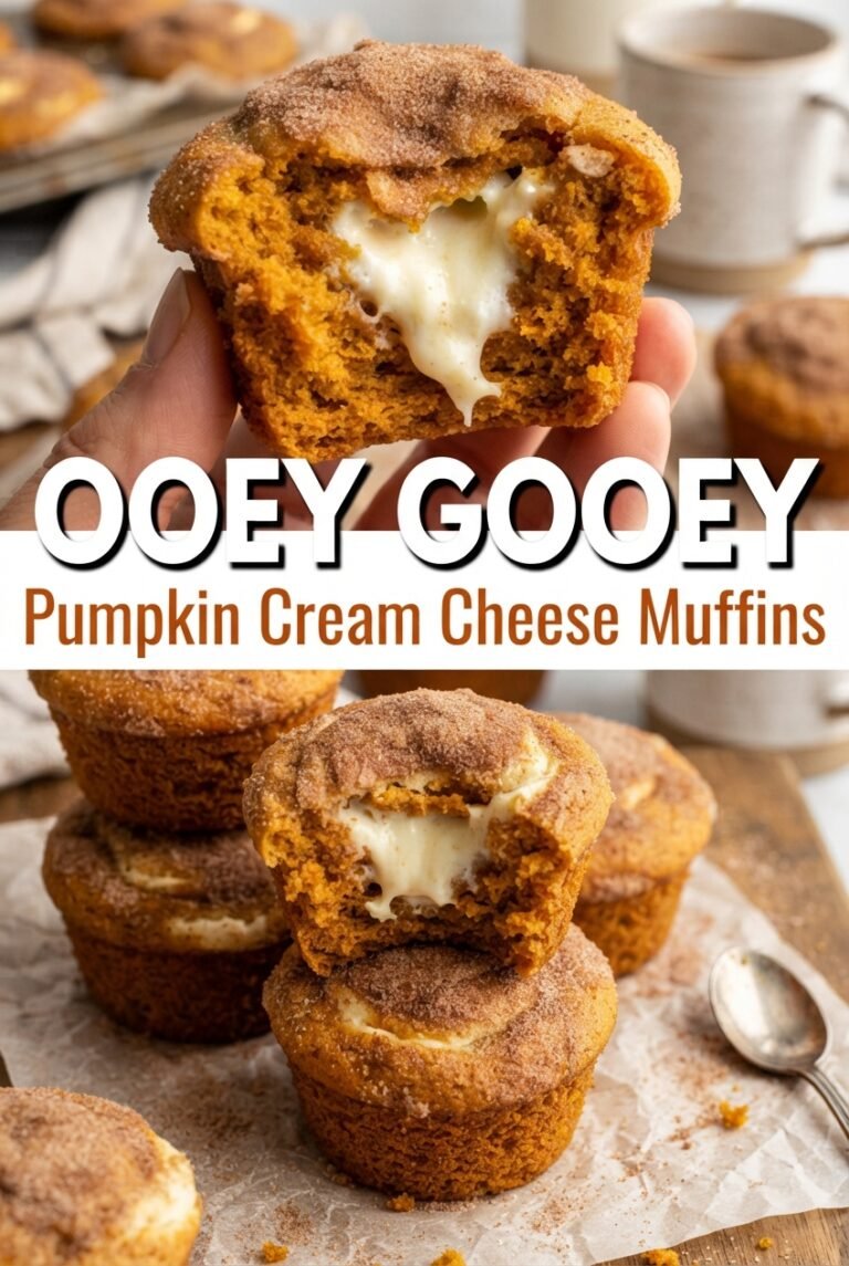 Pumpkin Cream Cheese Muffins with Cinnamon Streusel