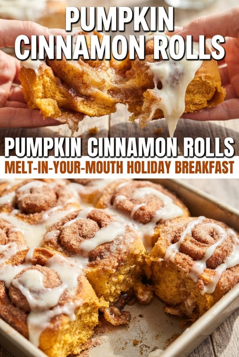 Soft Pumpkin Cinnamon Rolls with Cream Cheese Frosting