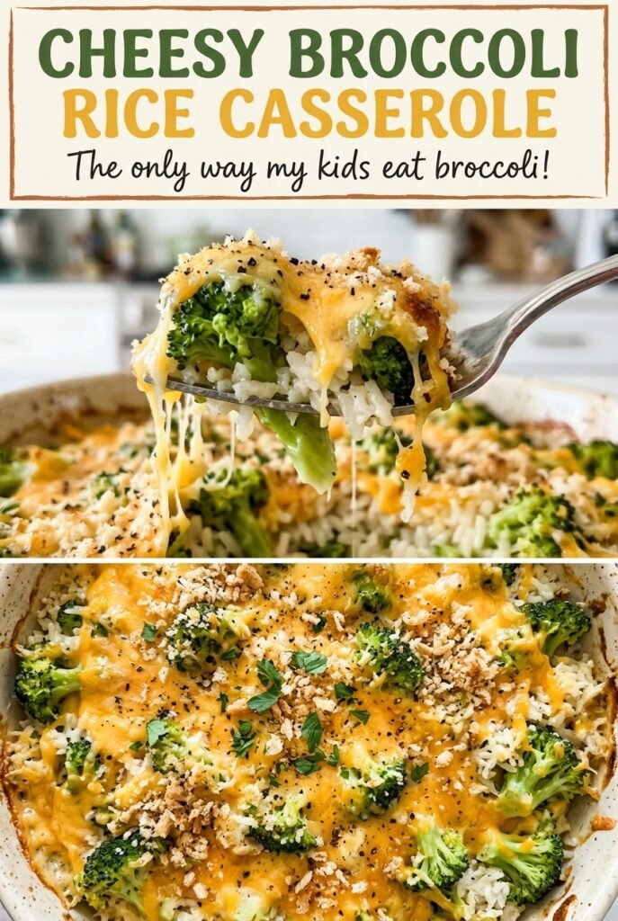 Cheesy Broccoli Rice Casserole