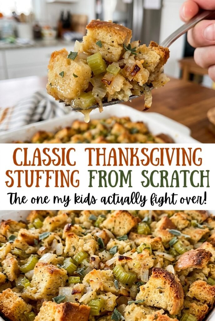 Classic Thanksgiving Stuffing from Scratch