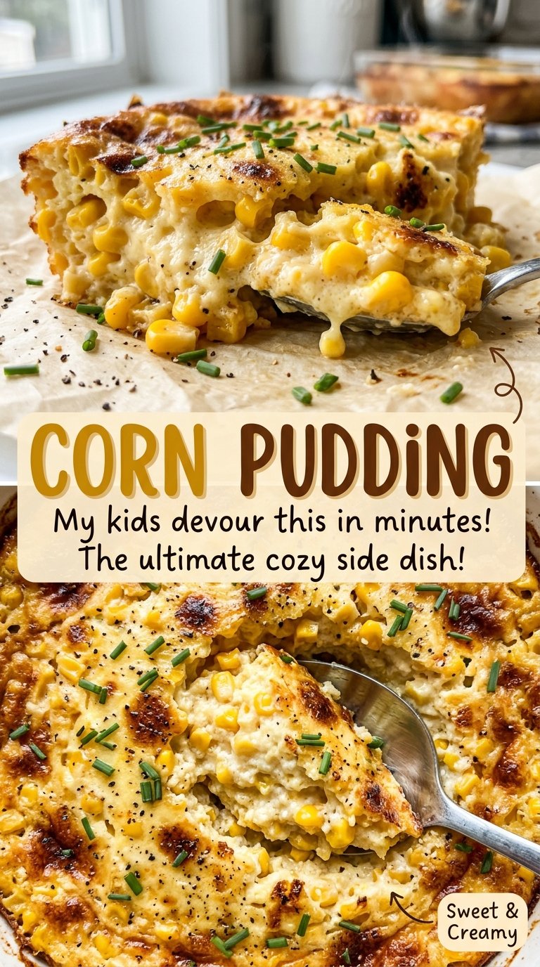 Corn pudding soft custardy texture