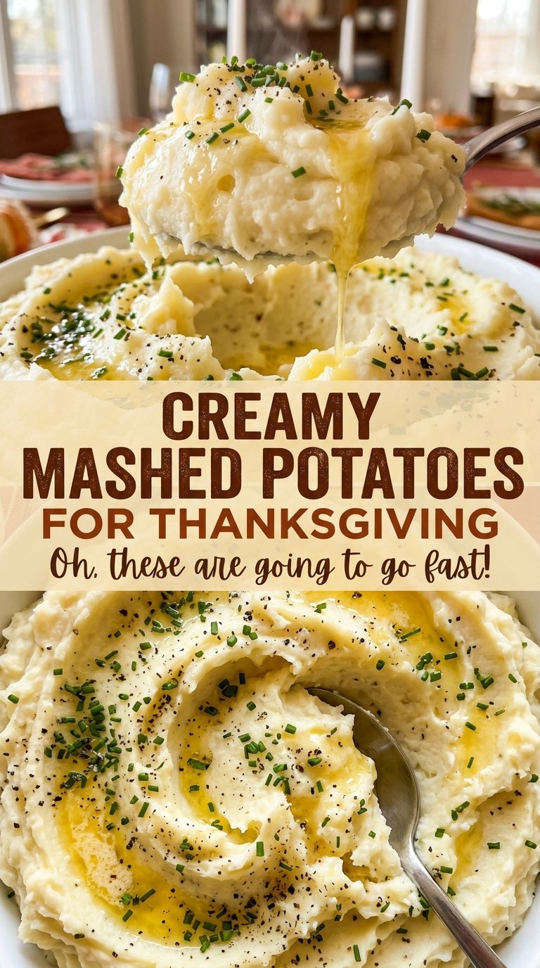 Creamy mashed potatoes for Thanksgiving fluffy savory