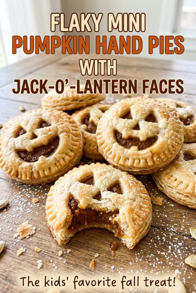 Flaky Mini Pumpkin Hand Pies with Jack-O’-Lantern Faces