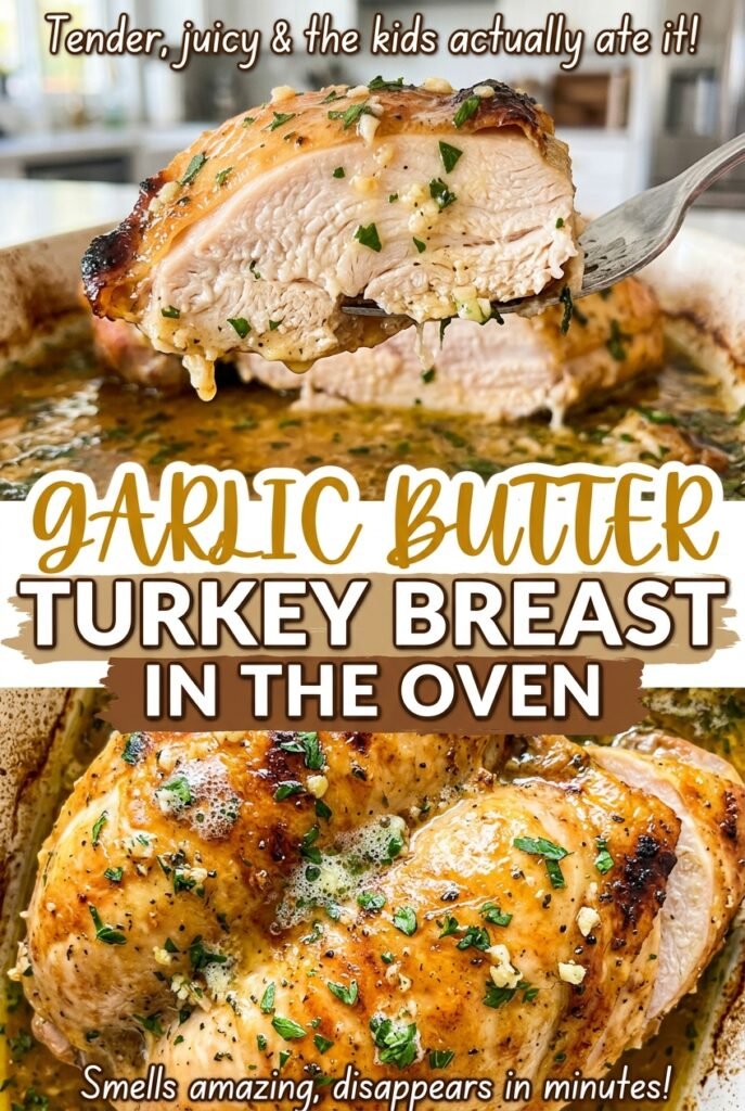 Garlic Butter Turkey Breast in the Oven