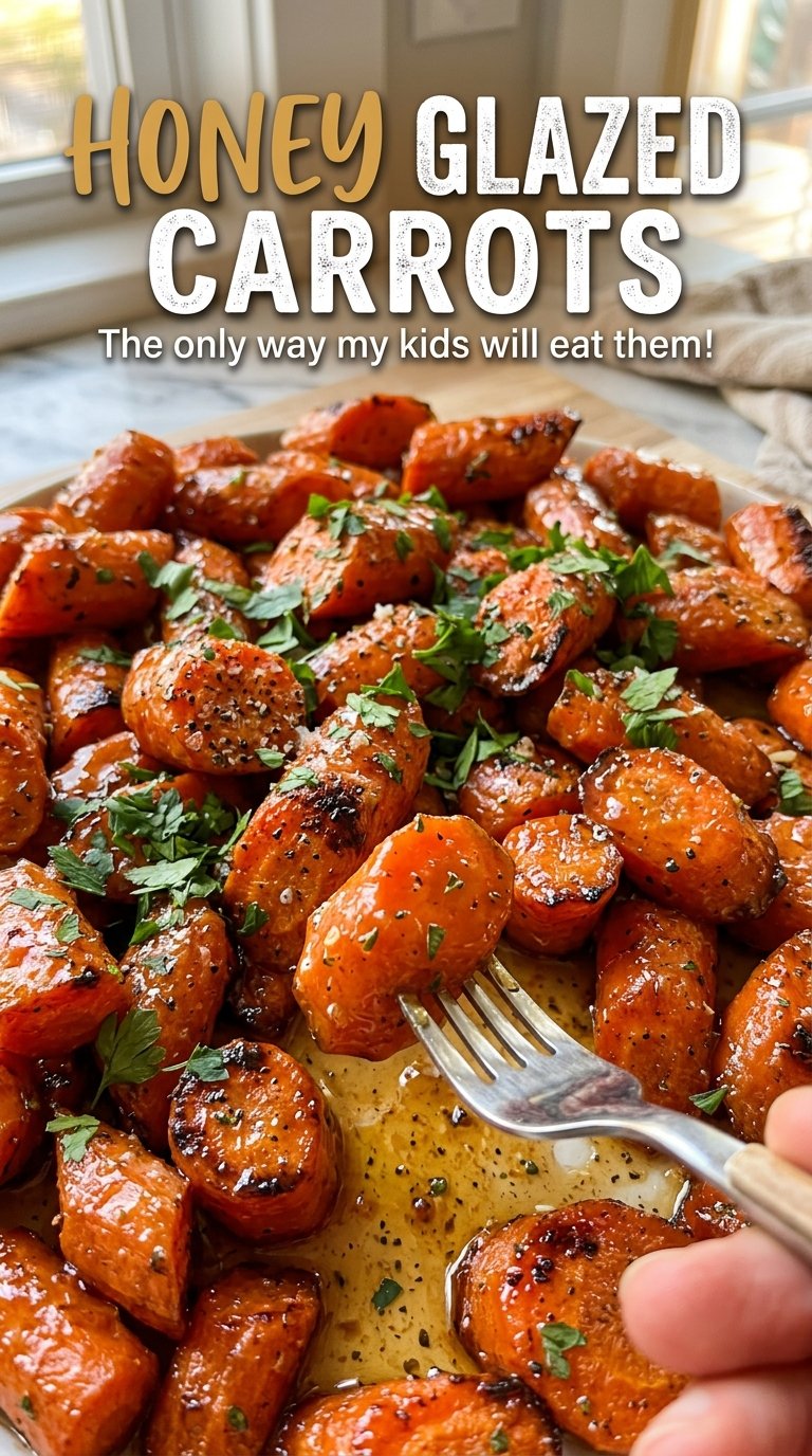 Honey glazed carrots tender honey-coated coins