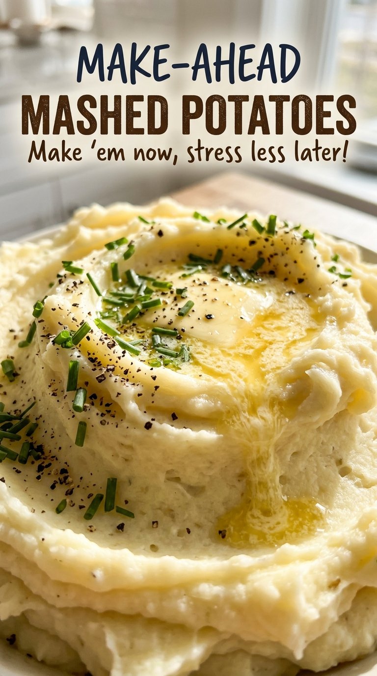 Make-Ahead Mashed Potatoes fluffy creamy texture