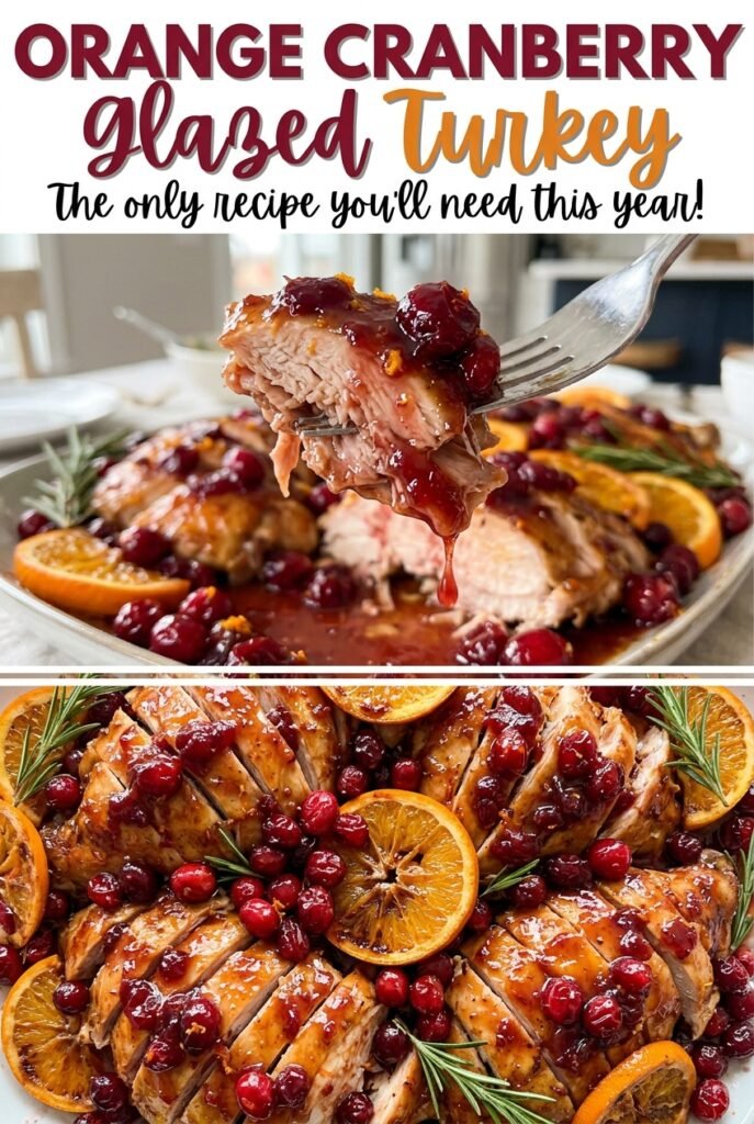 Orange Cranberry Glazed Turkey