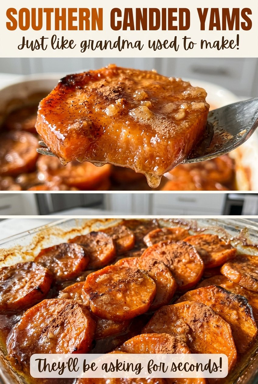 Southern Candied Yams glossy brown-sugar syrup